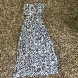 Strapless maxi dress